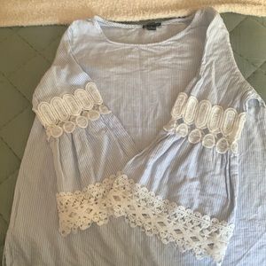 Seer sucker striped Top